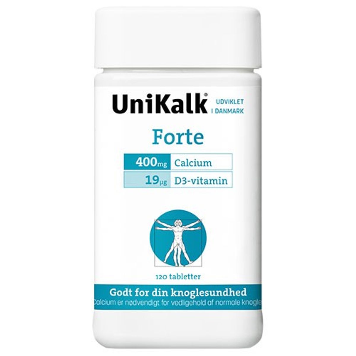 Unikalk forte - 120 tabletter - Unikalk