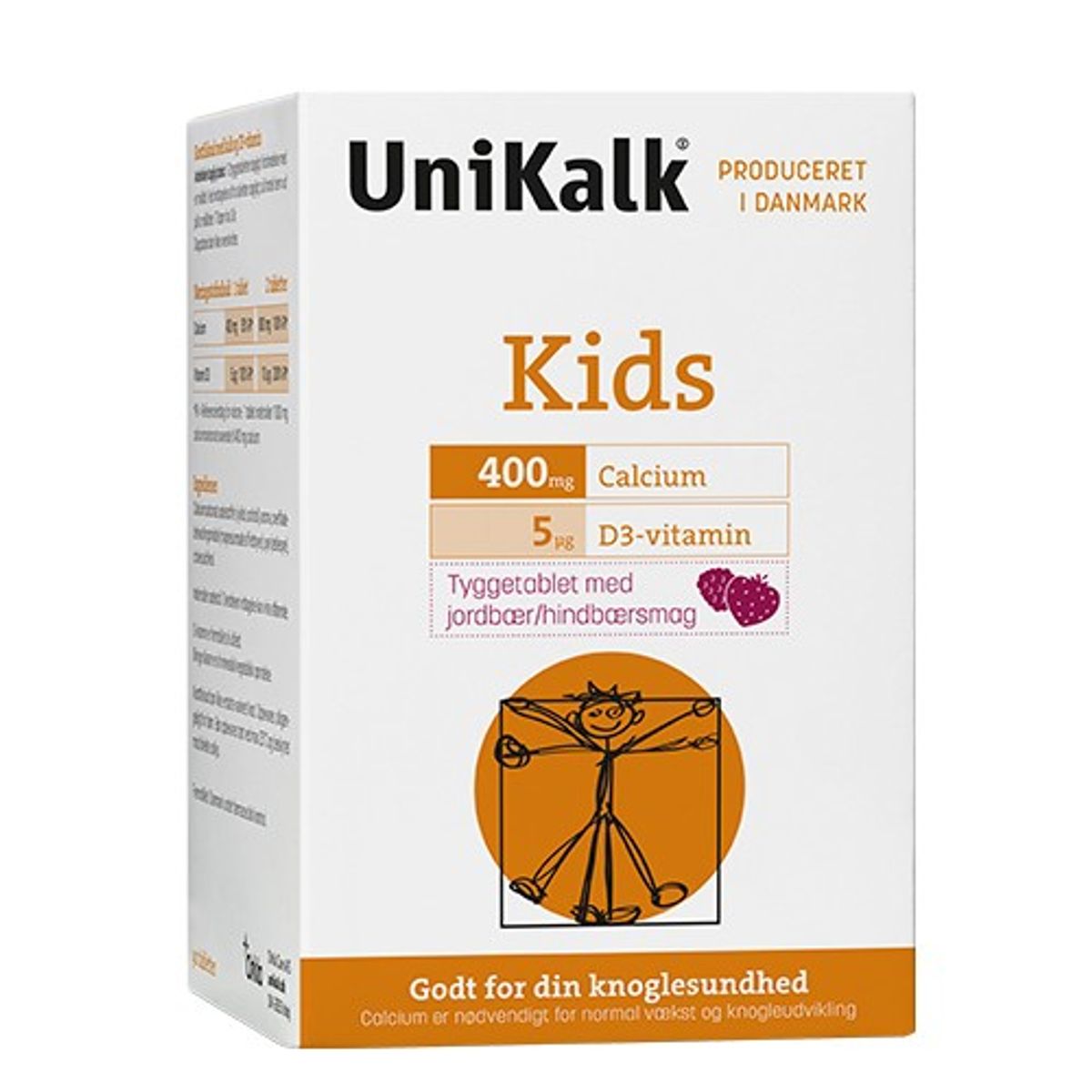 UniKalk Kids tyggetablet - 90 tabletter