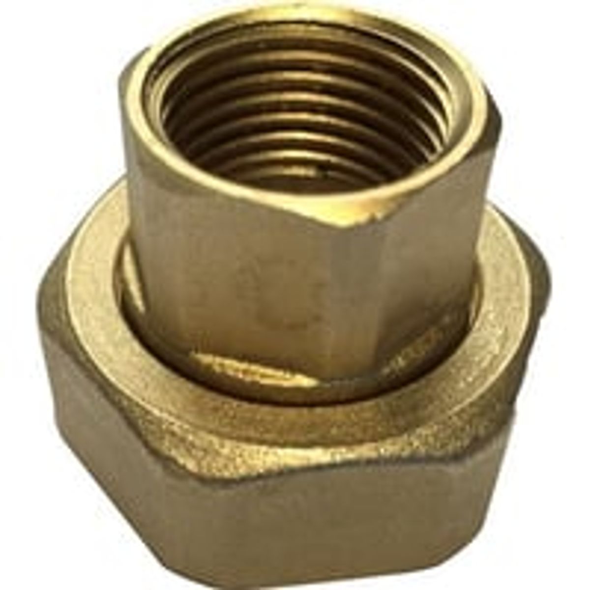 Union af messing med omlber og muffer, ?1" x ??1" (DN25) - Danfoss