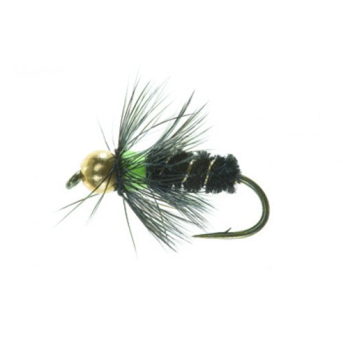 Unique Nymph FL31001 Bead Head Black Devil Black TMC 3761 #10