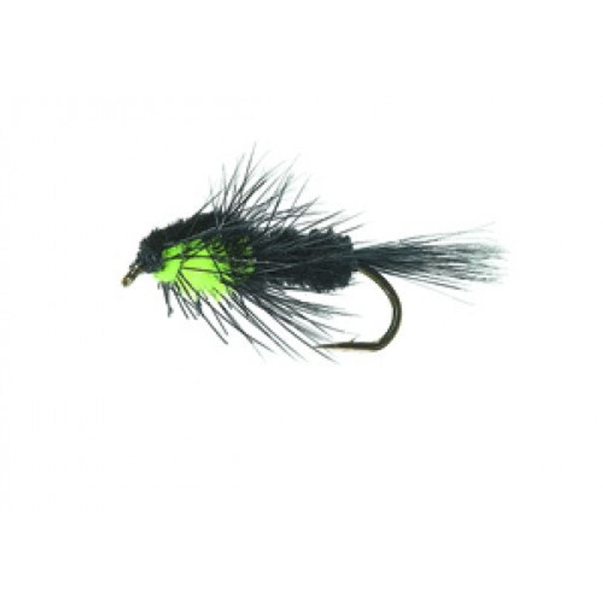 Unique P&T 1 FL22010 Montana Nymph Black/Fluo Green Daiichi 1710 #10