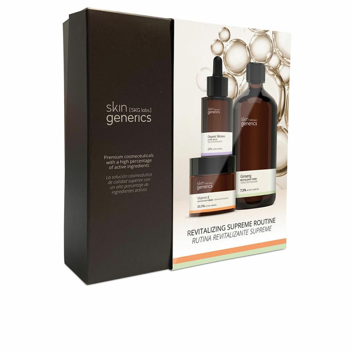 Unisex kosmetiksæt Skin Generics Revitalizing Supreme Routine 3 Dele