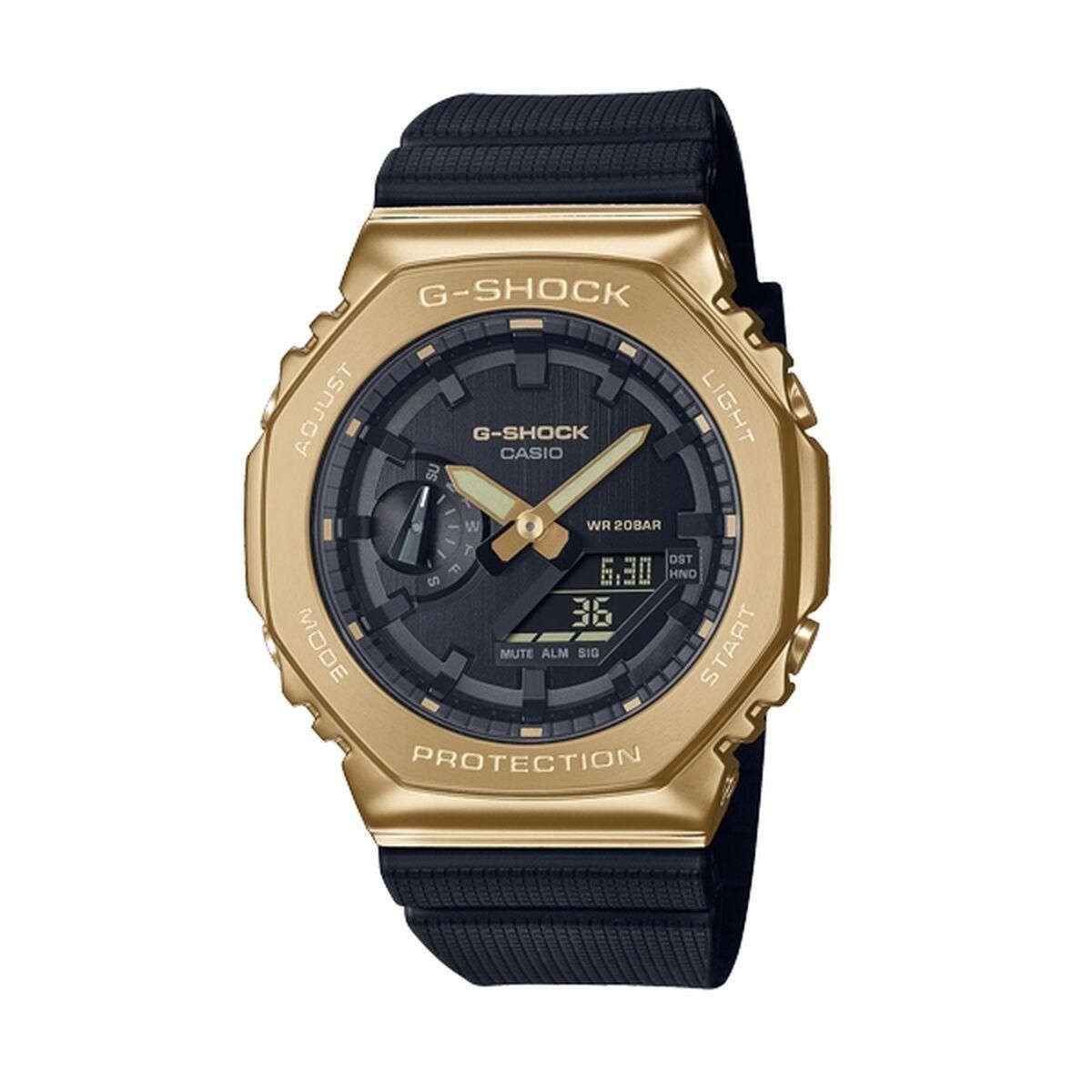 Unisex ur Casio G-Shock OAK METAL COVERED - Gold Sort (Ø 44,5 mm)