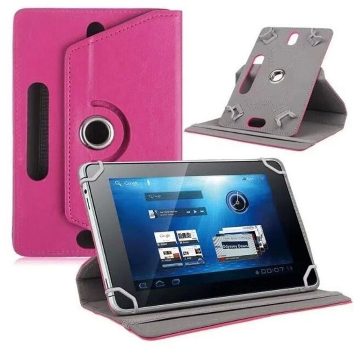 Universal iPad / tablet læder cover 9-10.1 - Rosa