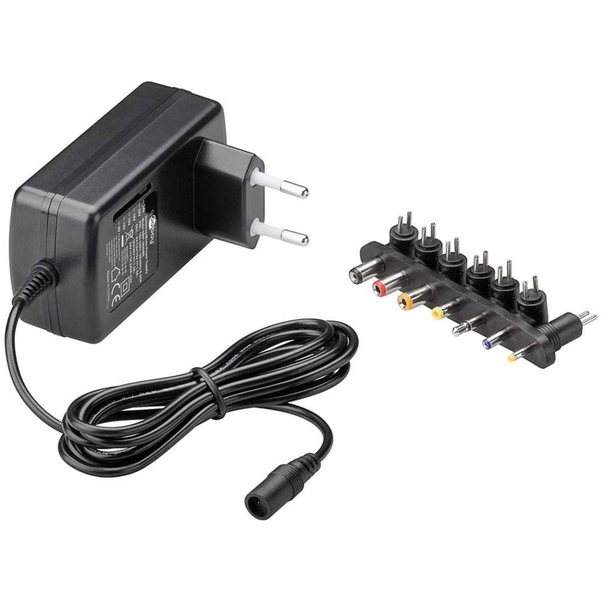 Universal Strømforsyning - 9V - 24V - inkl. 7 DC Adapter - Max. 24 W - 1,5 A (54799)