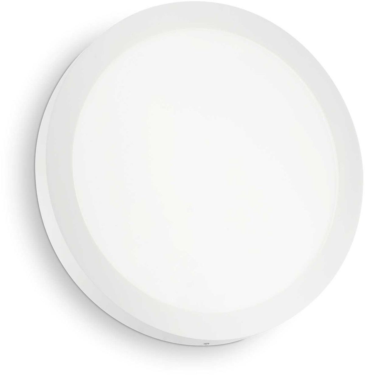 Universal, Væglampe, 25W, LED, hvid, aluminium, metal, plast, Ø300xB40mm