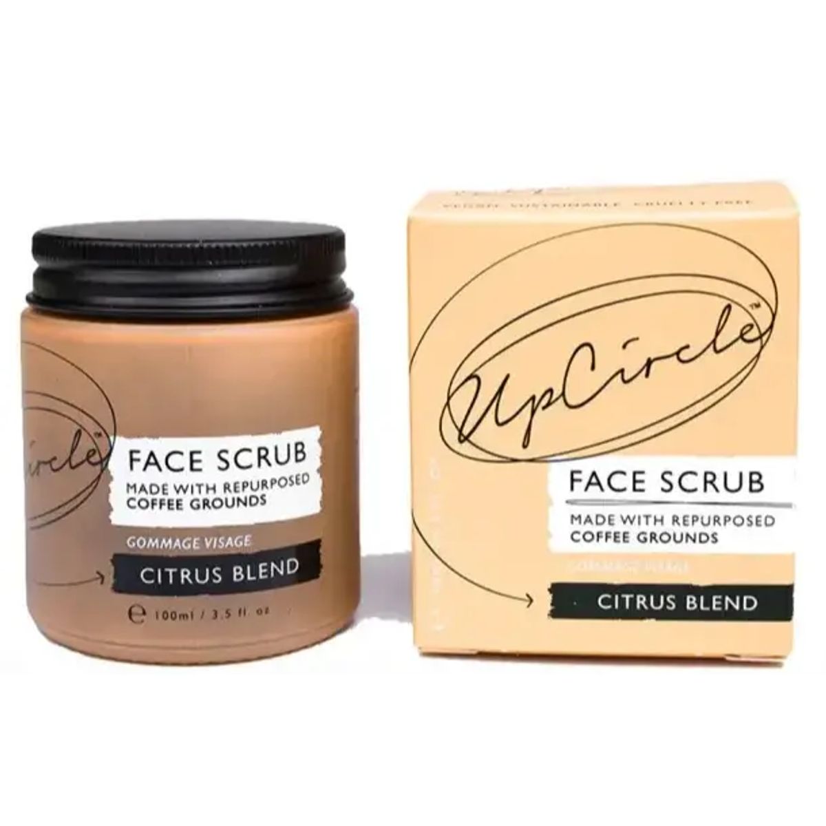 UpCircle Coffee Face Scrub - Citrus Blend, 100ml.