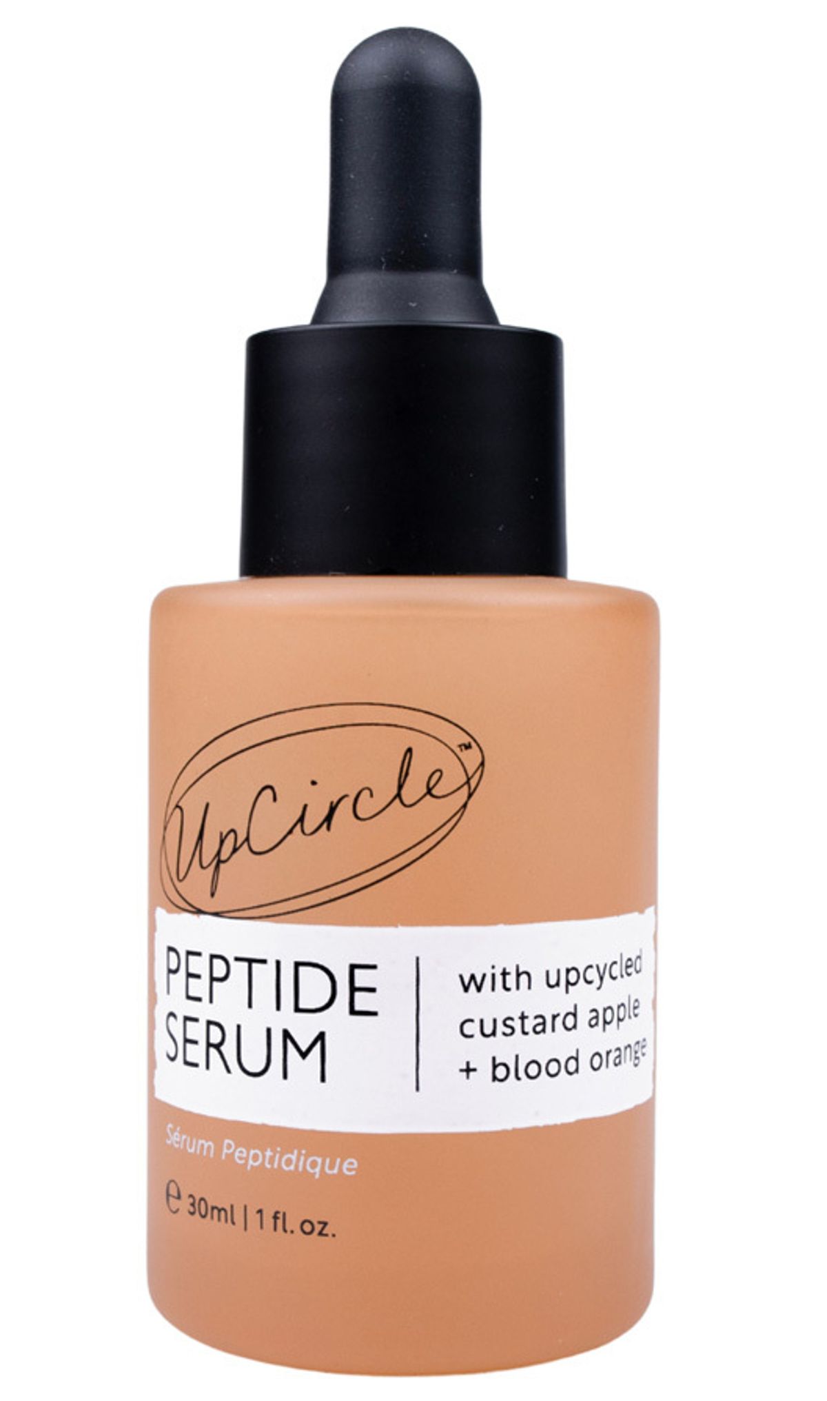 UpCircle Peptide Serum w/ upcycled Custard Apple + Blood Orange 30ml.