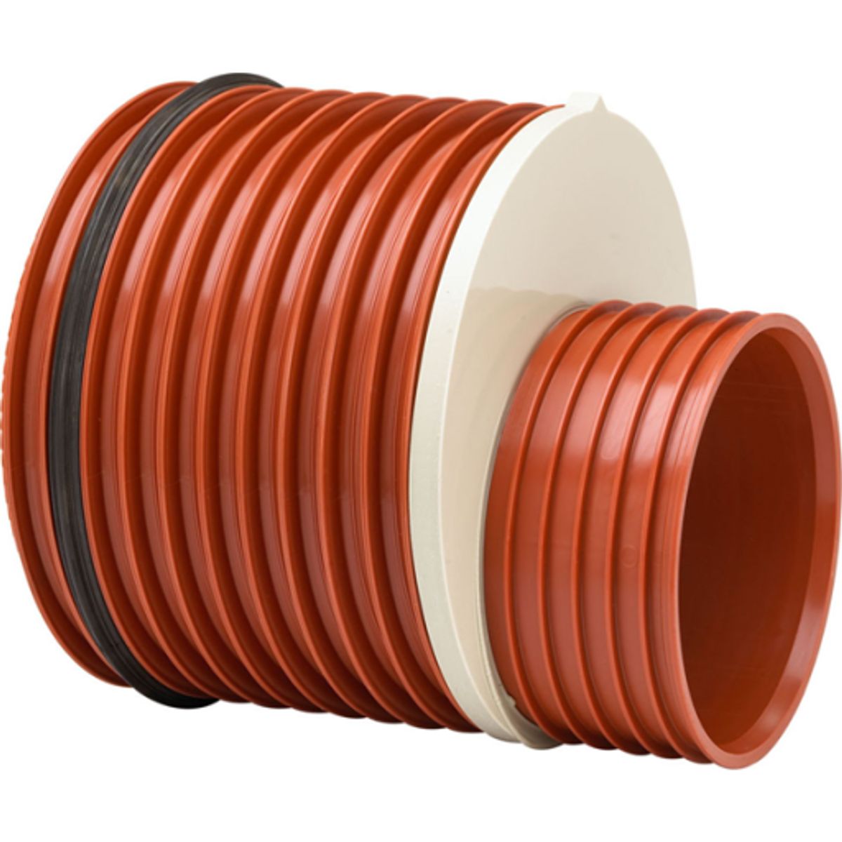 Uponor Double 400 x 315 mm PP-reduktion med gummiring