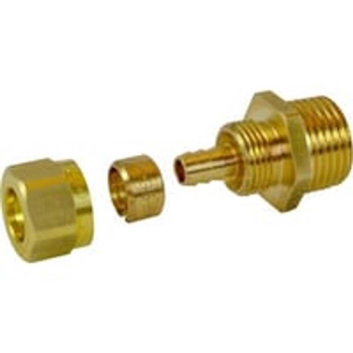 Uponor fittings - Kompresionskoblingsst med omlber, 1/2" x 9,9 mm x 1,1 mm (Uponor Minitec Comfort Pipe)