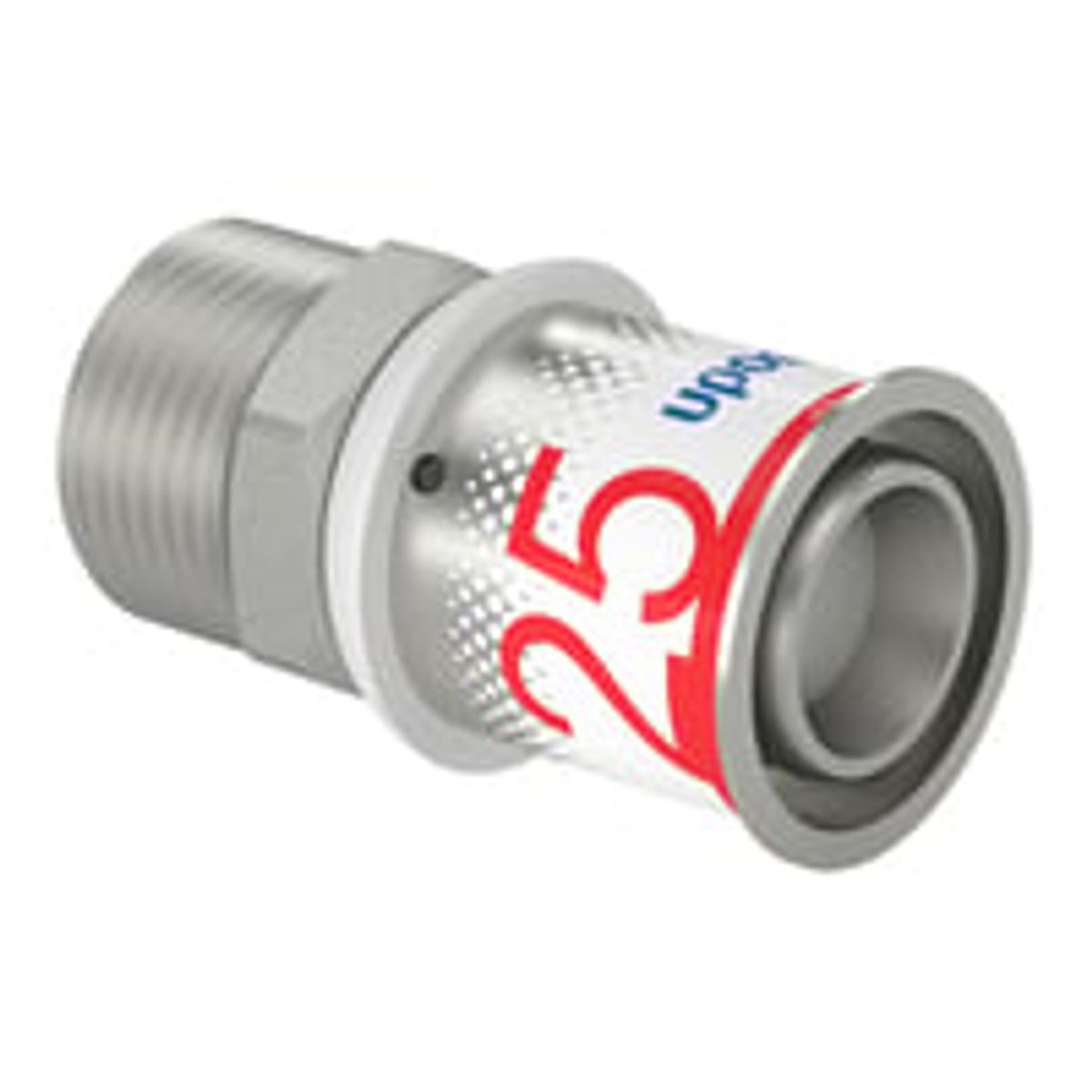 Uponor S-Press MLCP - Gevindovergang m. preskobling/nippel, 25 mm x "