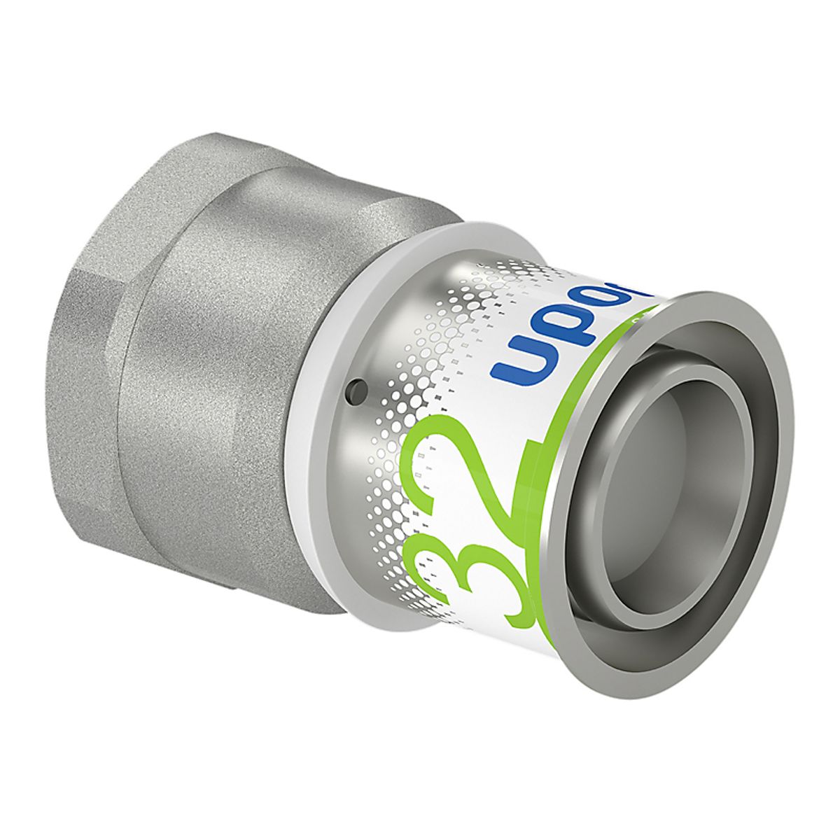 Uponor S-Press PLUS kobling med muffe 32 mm x 1''