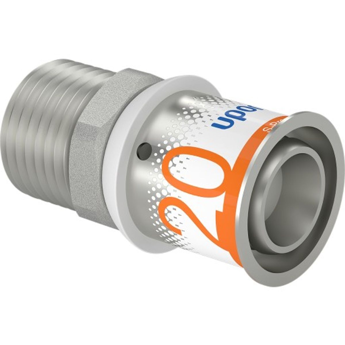 Uponor S-Press Plus overgangsnippel, 20 mm x 1/2"