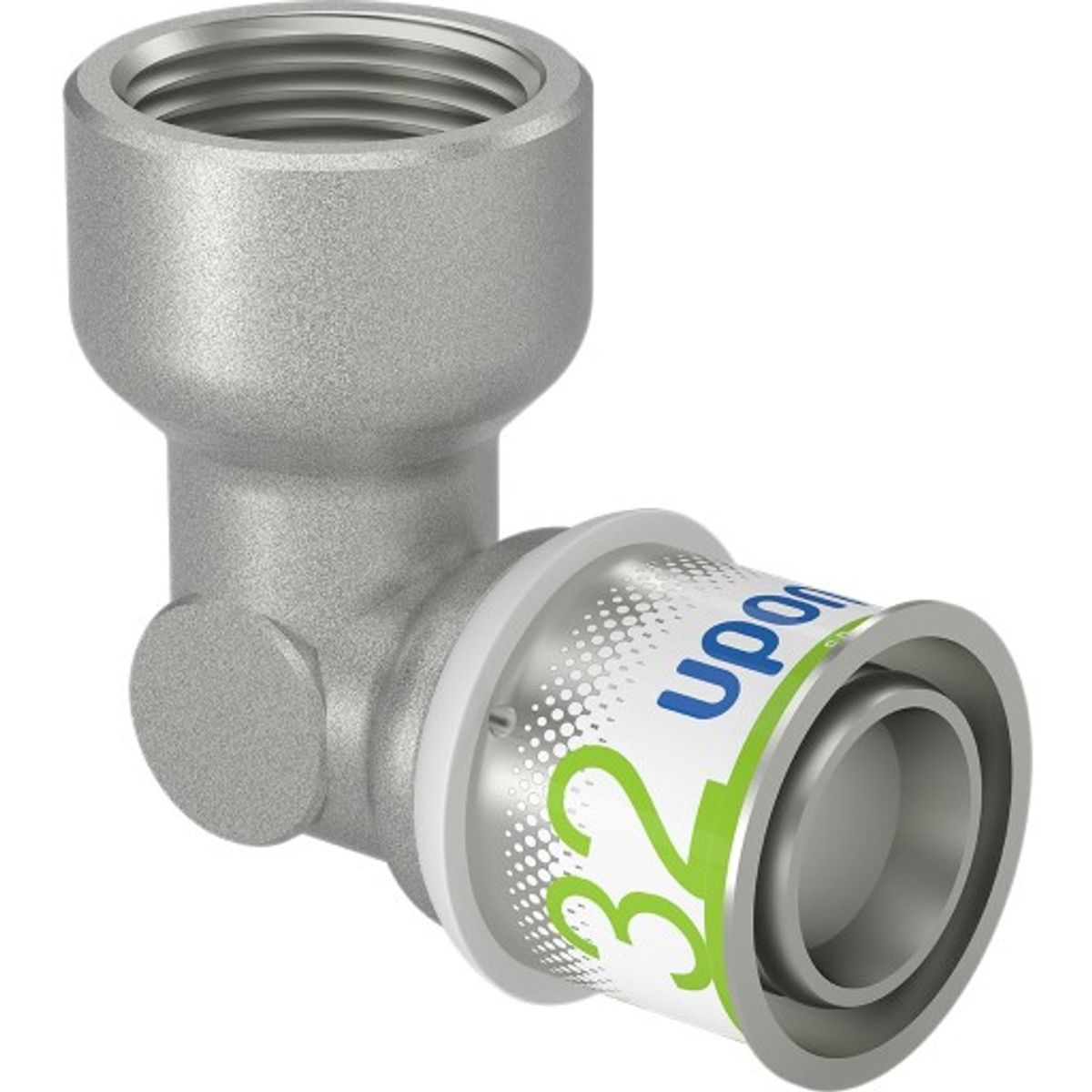 Uponor S-Press Plus vinkel med muffe, 32 mm x 1"