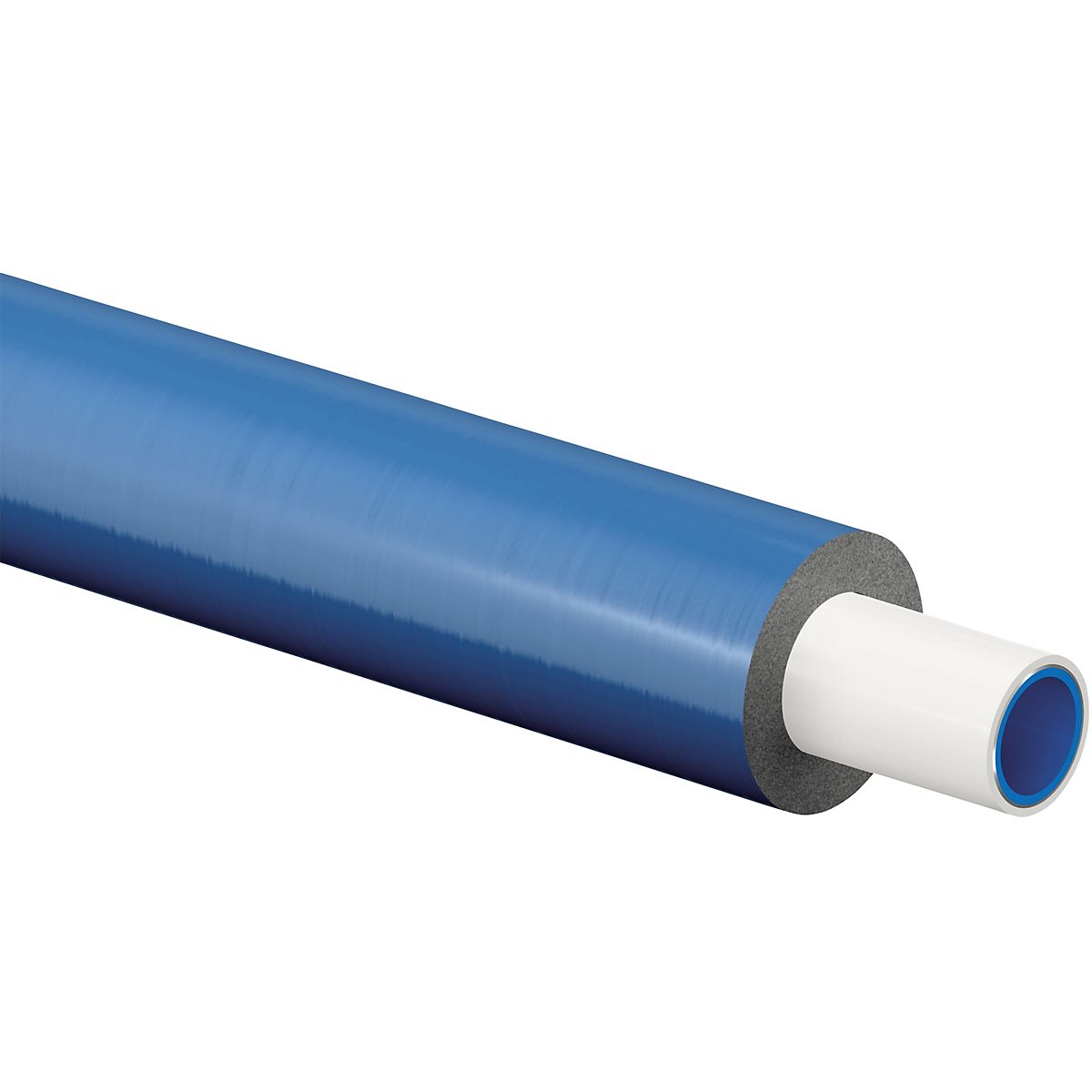 Uponor Uni Pipe PLUS rør 16 x 2,0 mm, isoleret. Rulle a 75 mtr. Blå