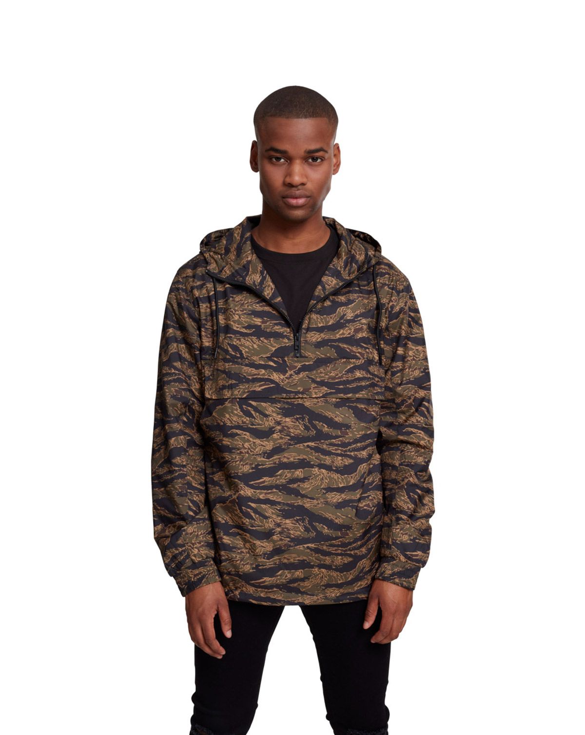 Urban Classics Camouflage Anorak Wood Camo