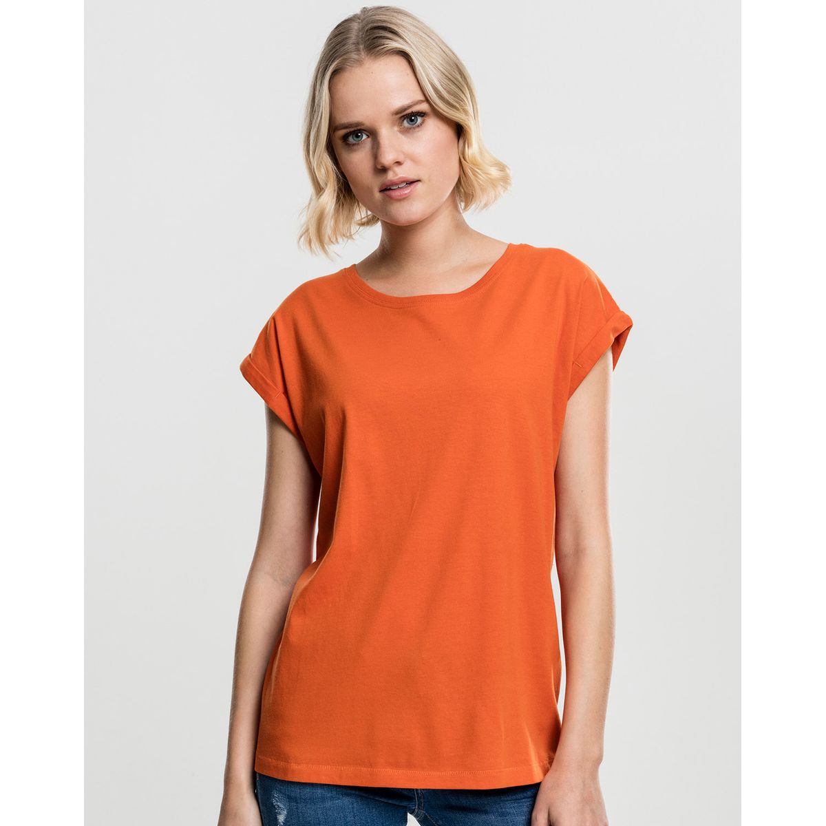 Urban Classics Dame Thirt ekstra Skuldre rust Orange