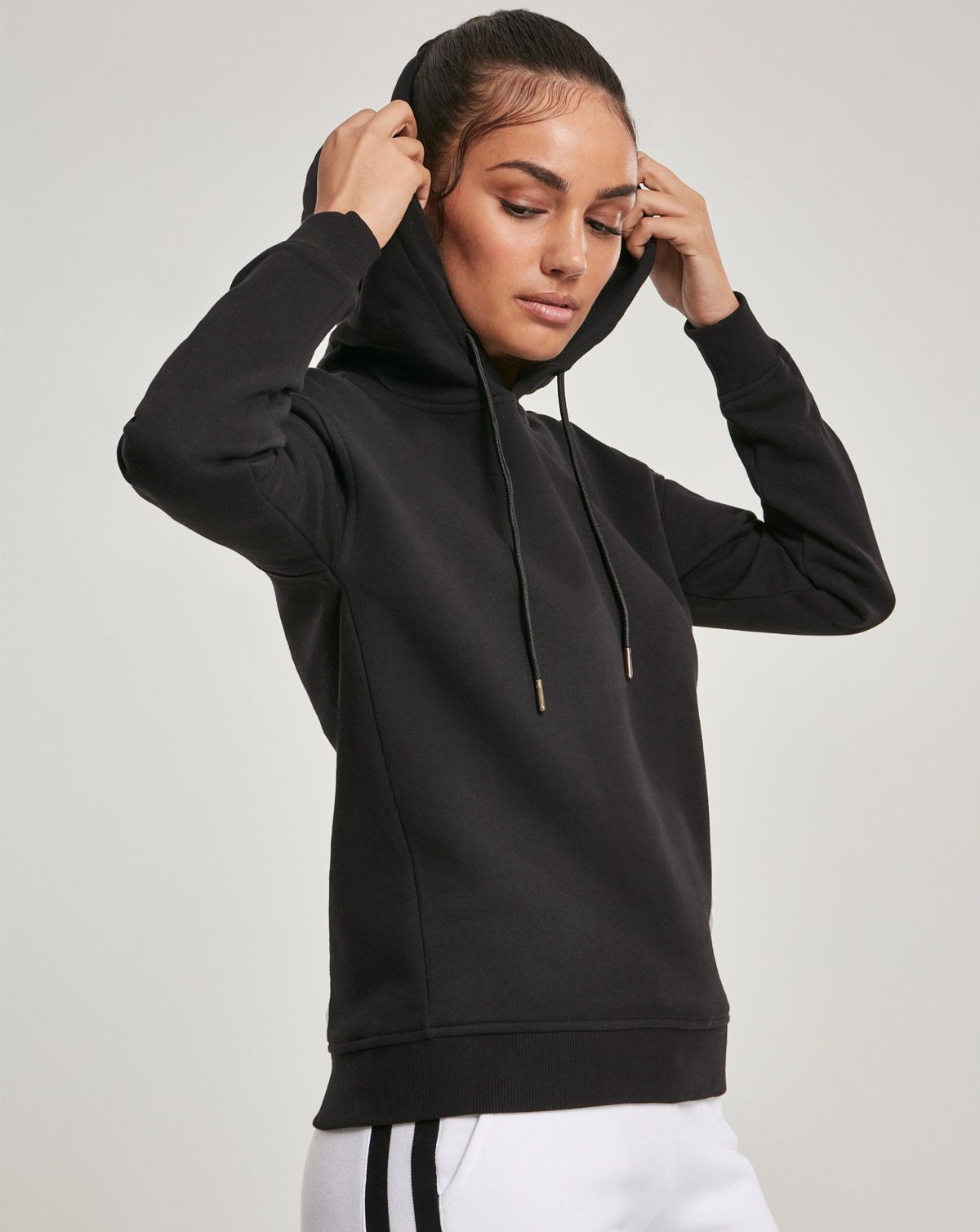 Urban Classics Dame Økologisk Hoodie Sort