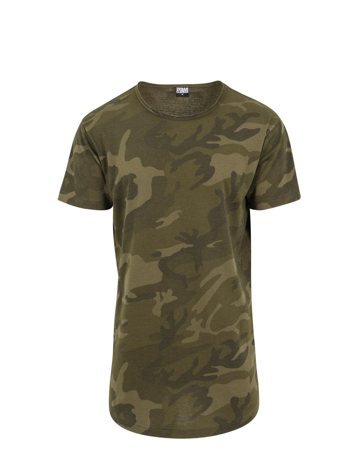 Urban Classics Lang Camouflage T-Shirt Oliven Camo