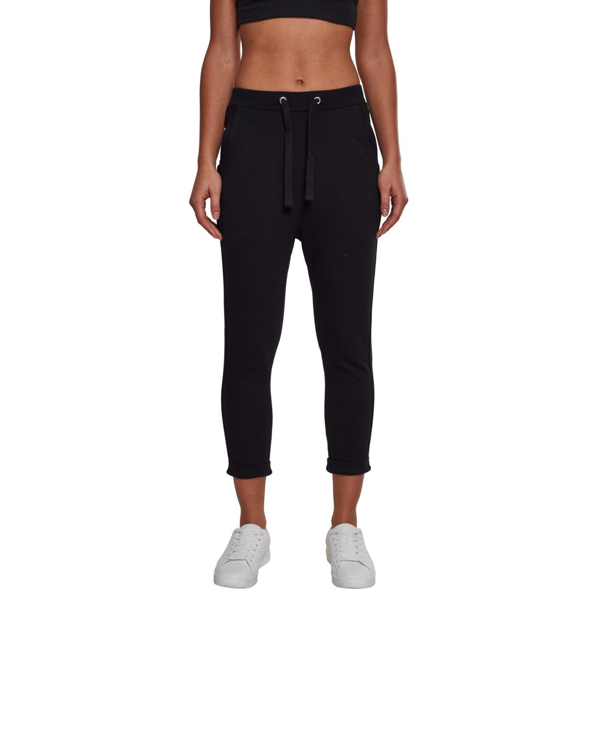 Urban Classics Open Edge Terry Turn Up Sweatpants Dame Bukser