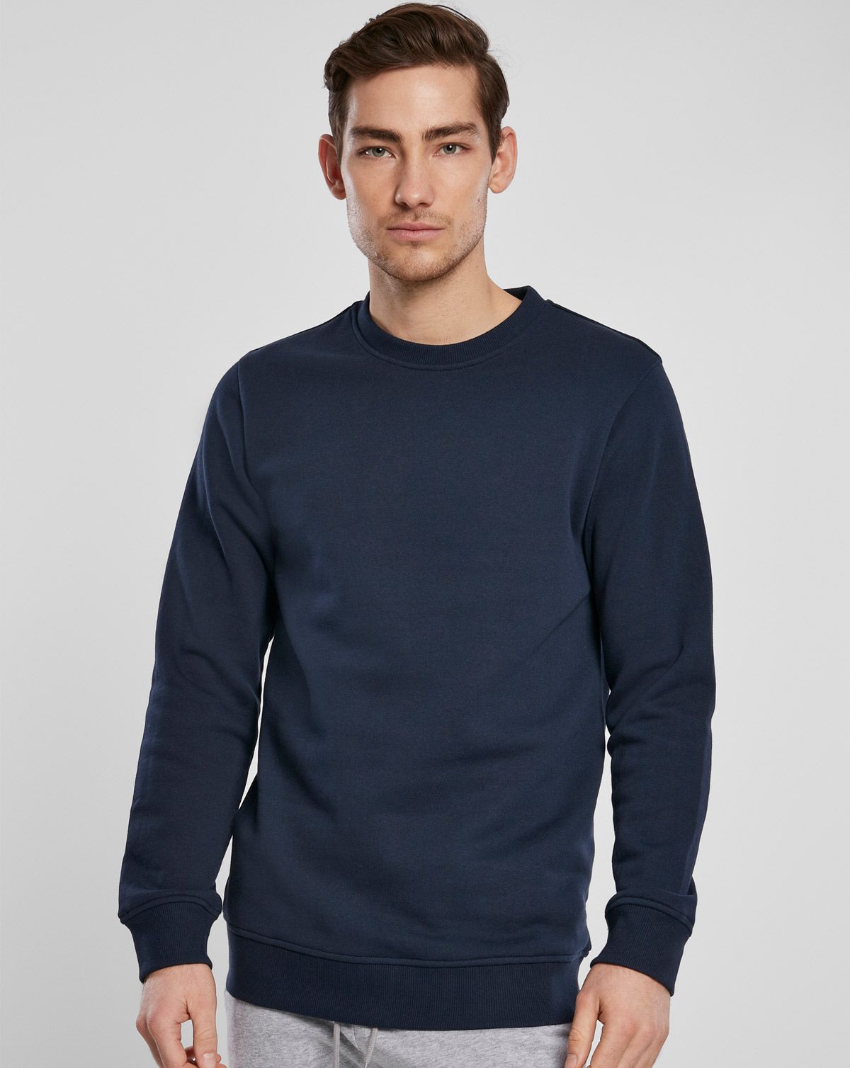 Urban Classics Organic Basis Crewneck m. Rund hals Midnight Navy