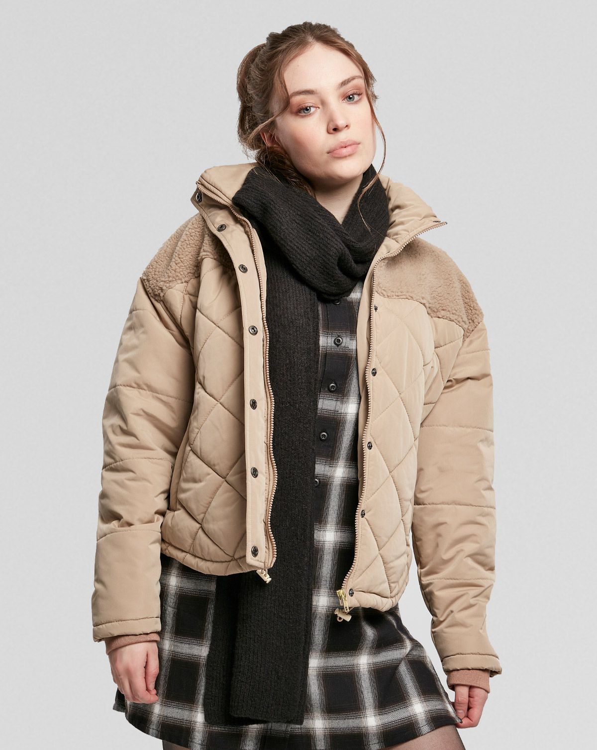 Urban Classics Oversized Diamond Quilt Puffer Jakke