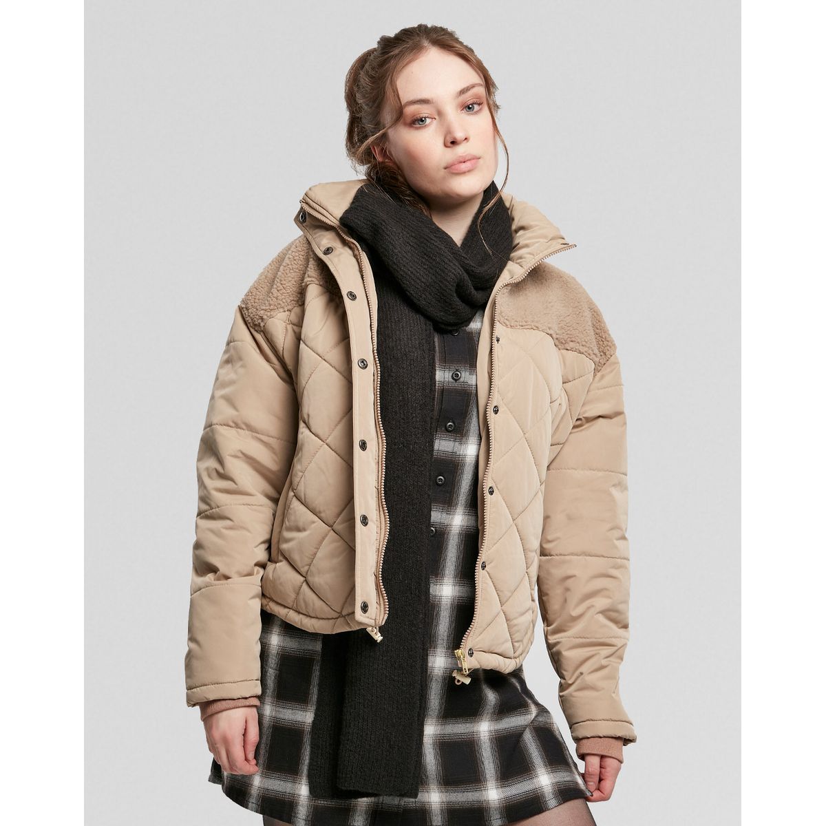 Urban Classics Oversized Diamond Quilt Puffer Jakke