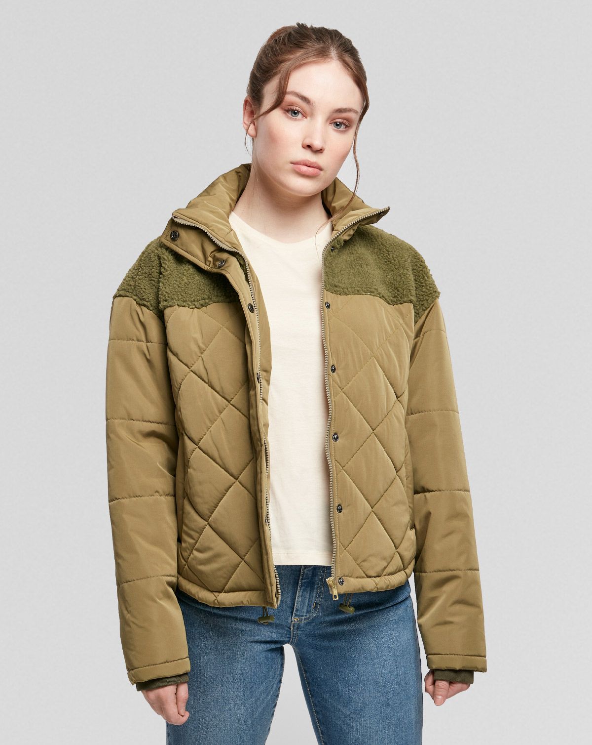 Urban Classics Oversized Diamond Quilt Puffer Jakke