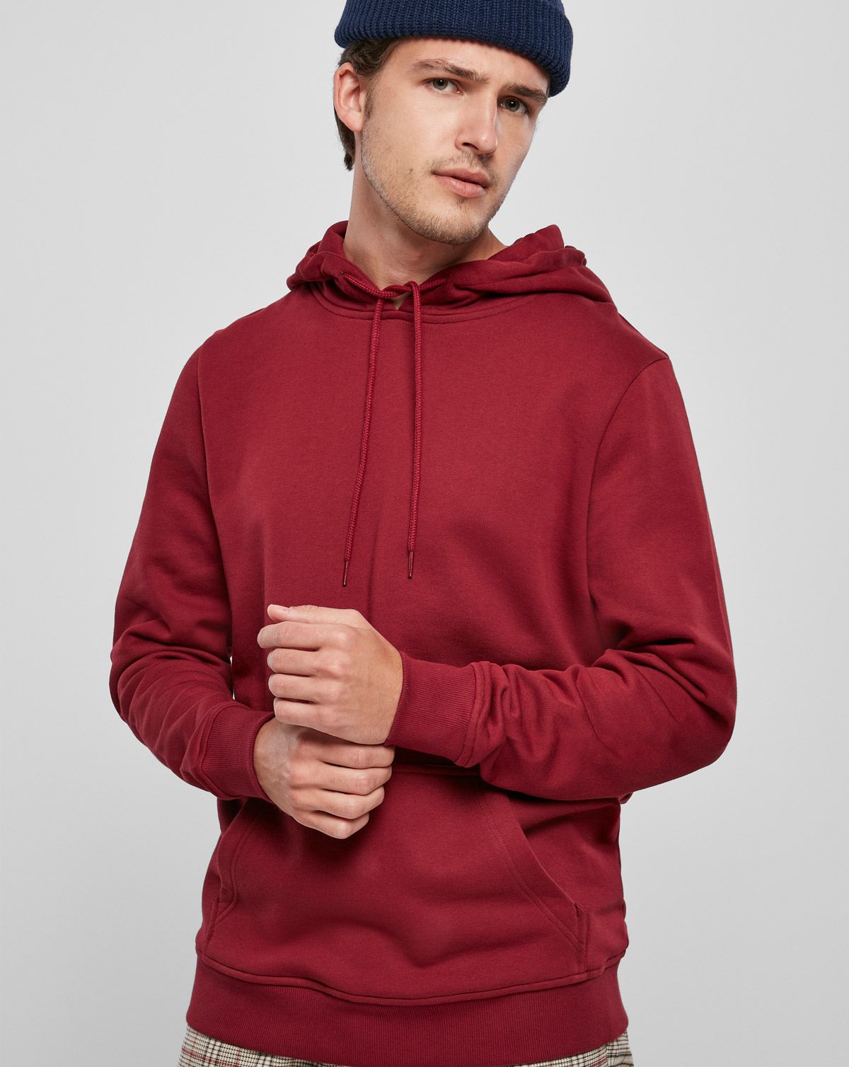 Urban Classics Økologisk Basis Hoodie Bordeaux