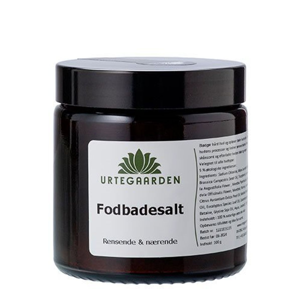 Urtegaarden Fodbadesalt, 100g.