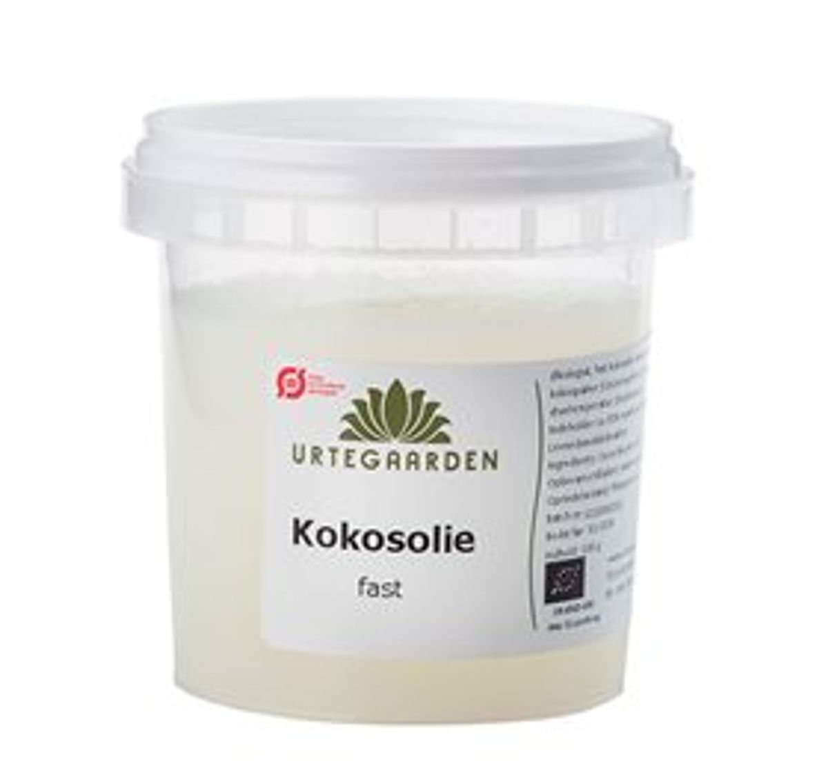 Urtegaarden Kokosolie, fast Ø 100g.