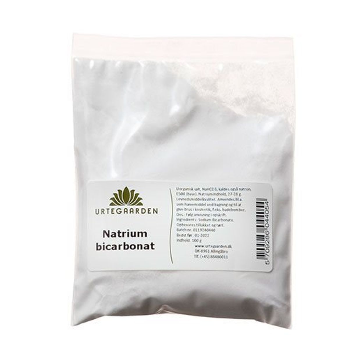 Urtegaarden Natriumbicarbonat, 500g.