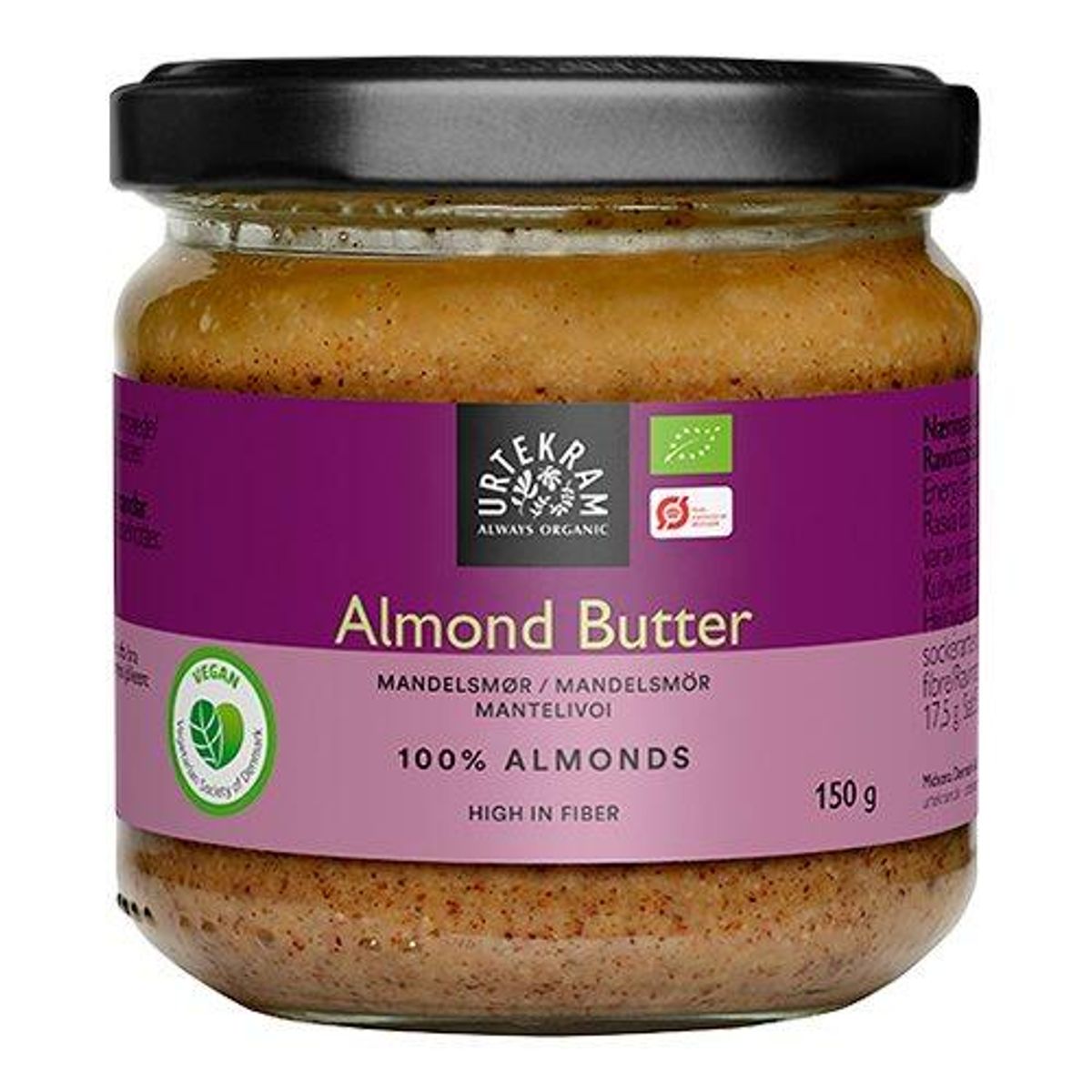 Urtekram Almond butter Ø, 150g.