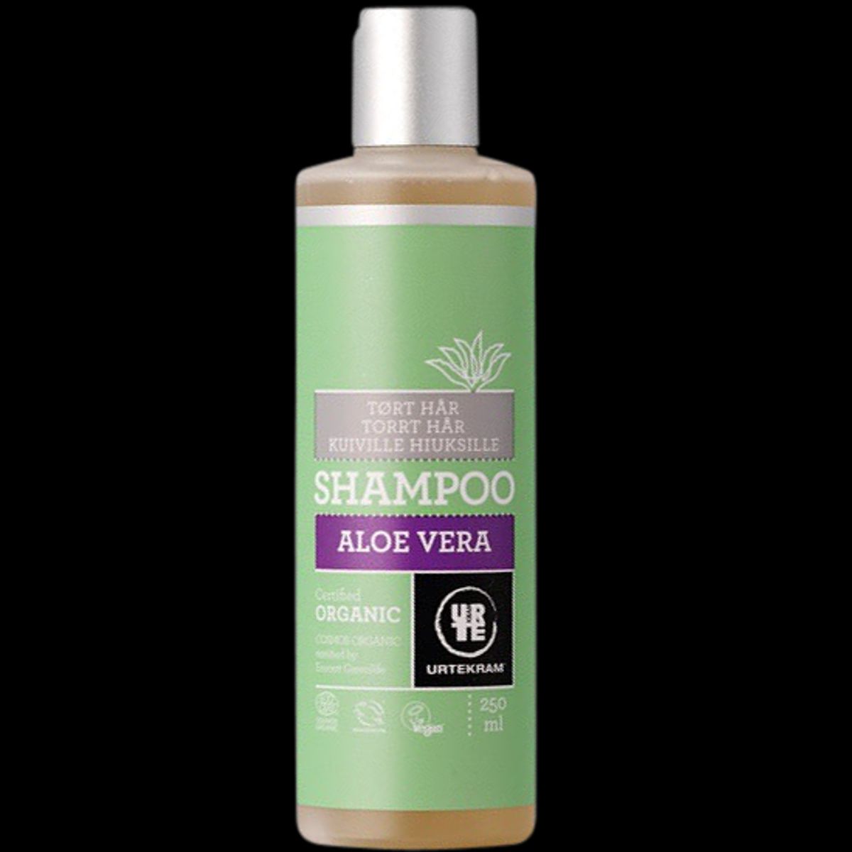 Urtekram Aloe Vera Shampoo Mod Tørt Hår 250 ml - Økologisk