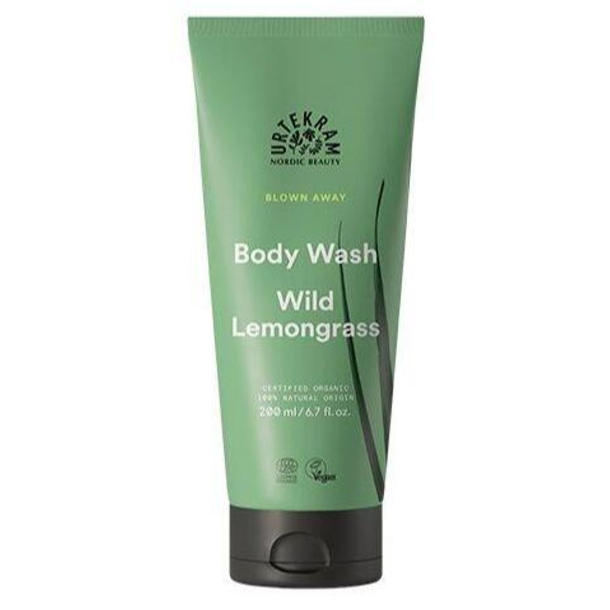 Urtekram Body Wash Wild Lemongrass, 200ml.