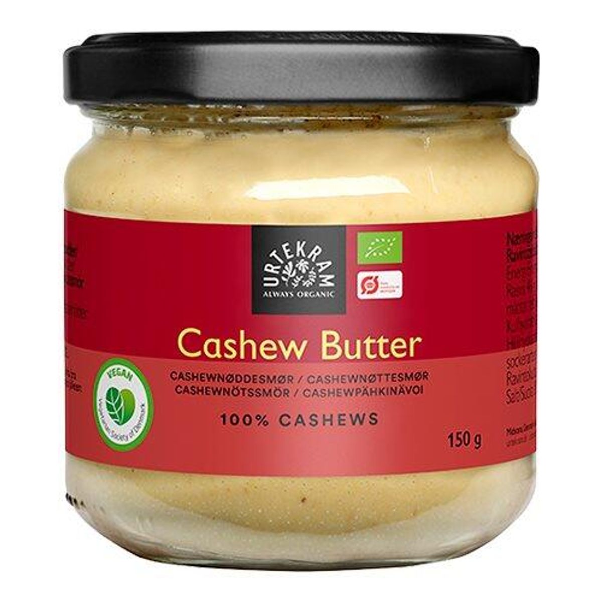 Urtekram Cashew butter Ø, 150g.