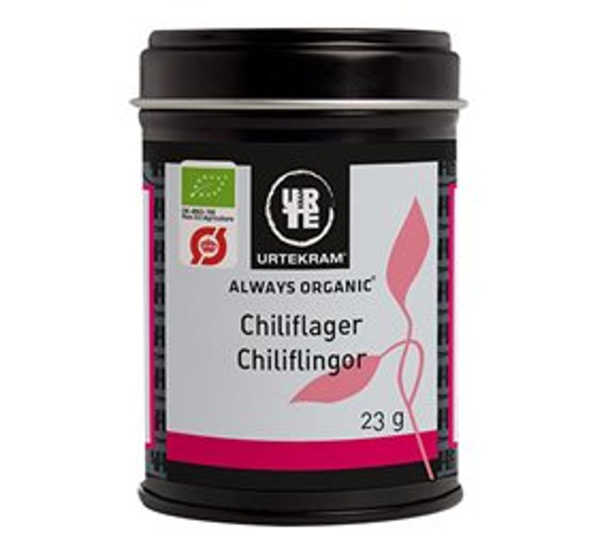 Urtekram Chilliflager Ø &bull; 23g.