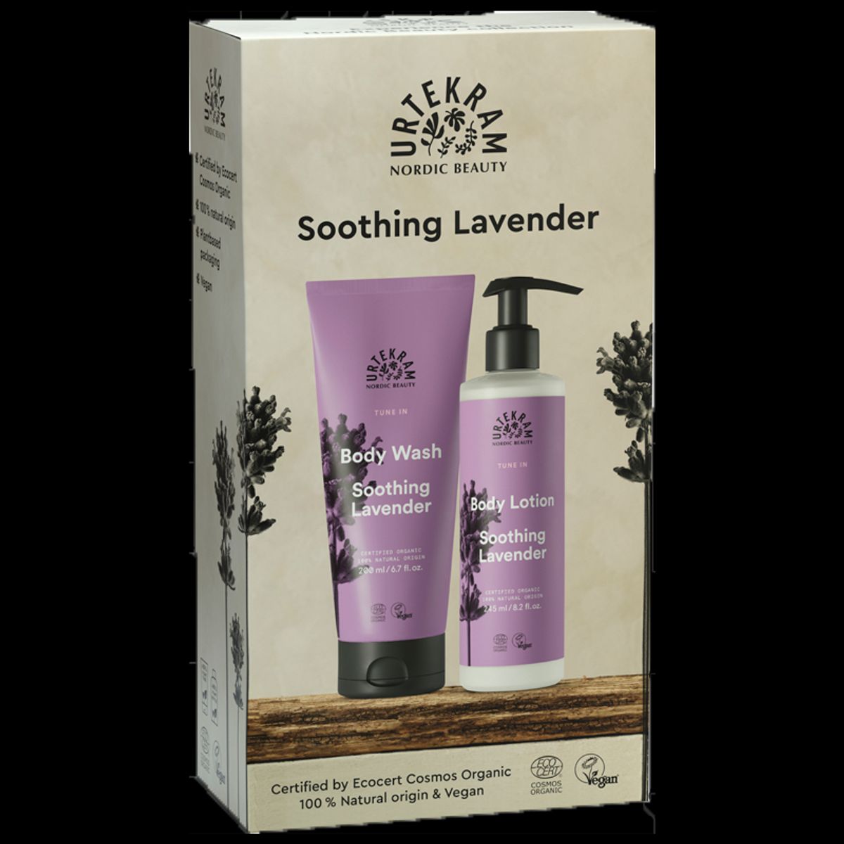 Urtekram Gaveæske Soothing Lavender Body Lotion & Body Wash (1 stk)