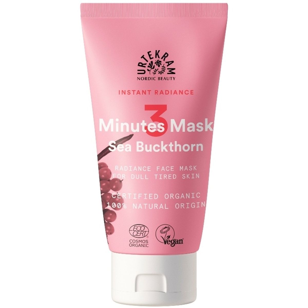 Urtekram Instant Radiance 3 Minutes Face Mask 75 ml