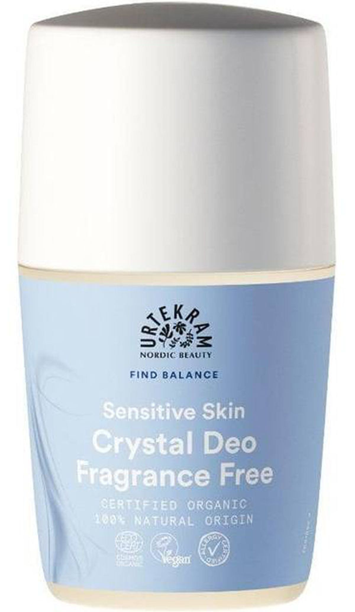 Urtekram nordic beauty find balance sensitive skin crystal deo 50ml