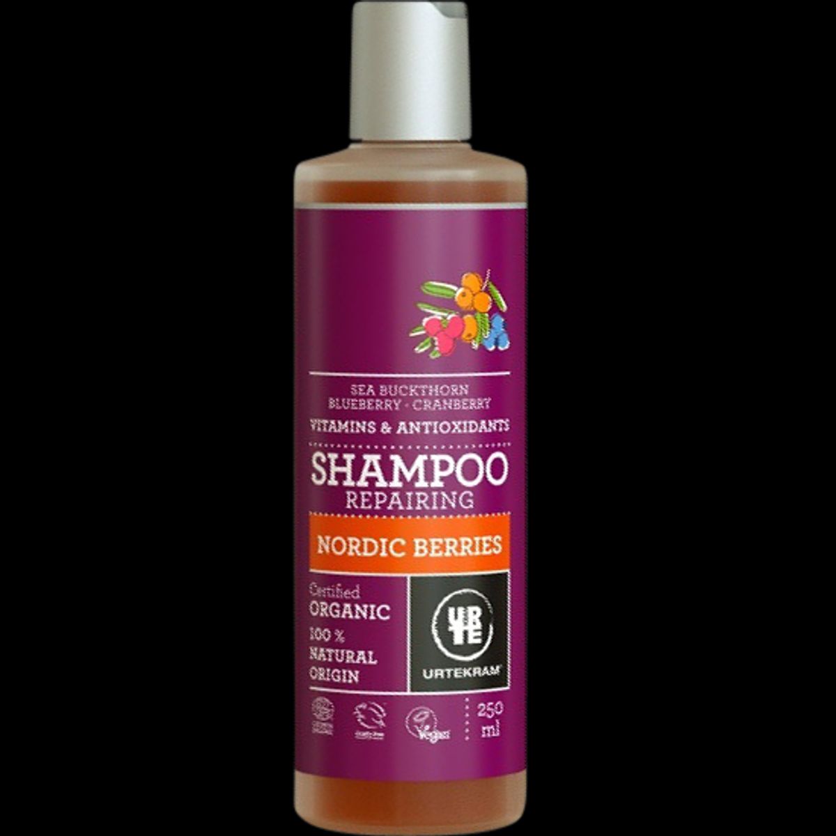 Urtekram Nordic Berries Reparing Shampoo 250 ml.