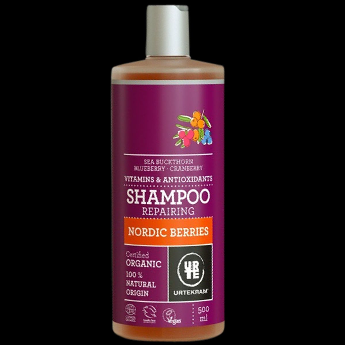 Urtekram Nordic Berries Reparing Shampoo 500 ml.