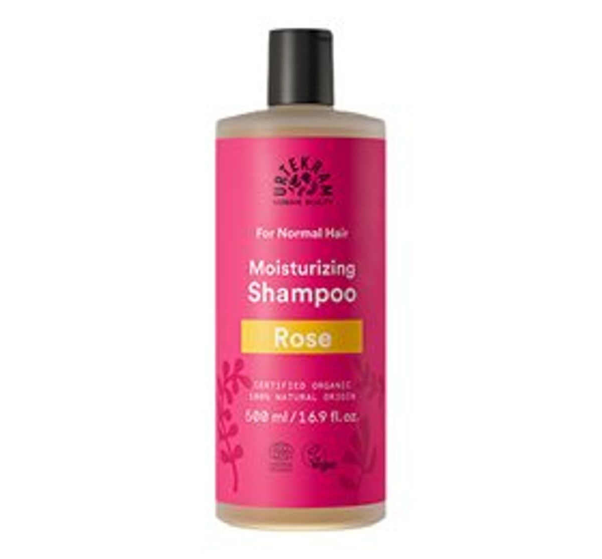 Urtekram Shampoo t. normalt hår Rose &bull; 500ml.