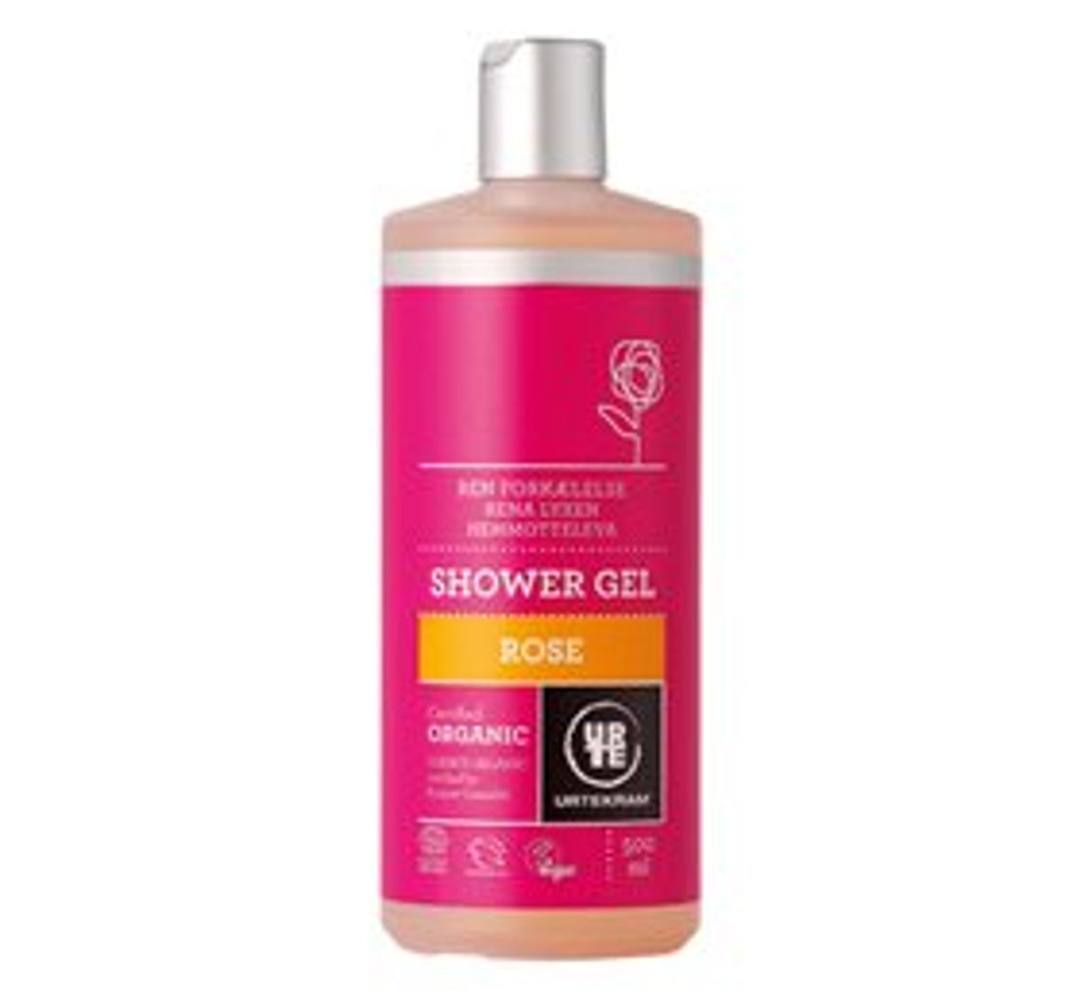 Urtekram Showergel Rose &bull; 500ml.