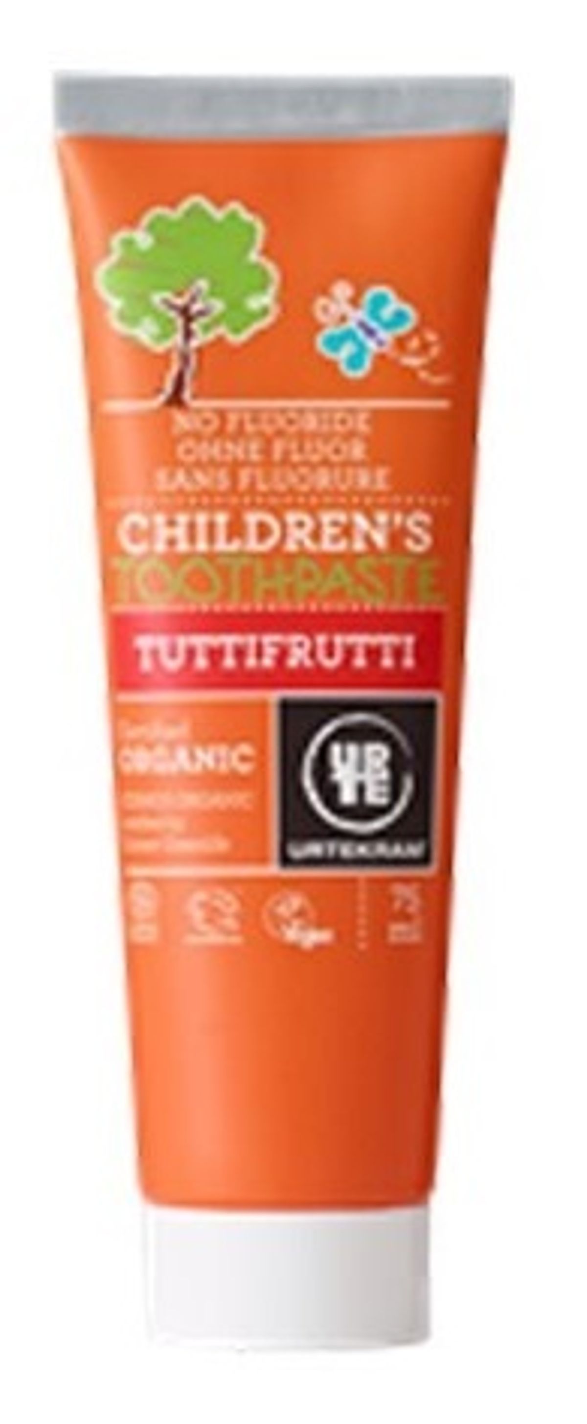 Urtekram Tandpasta Tuttifrutti u. fluor 75ml.