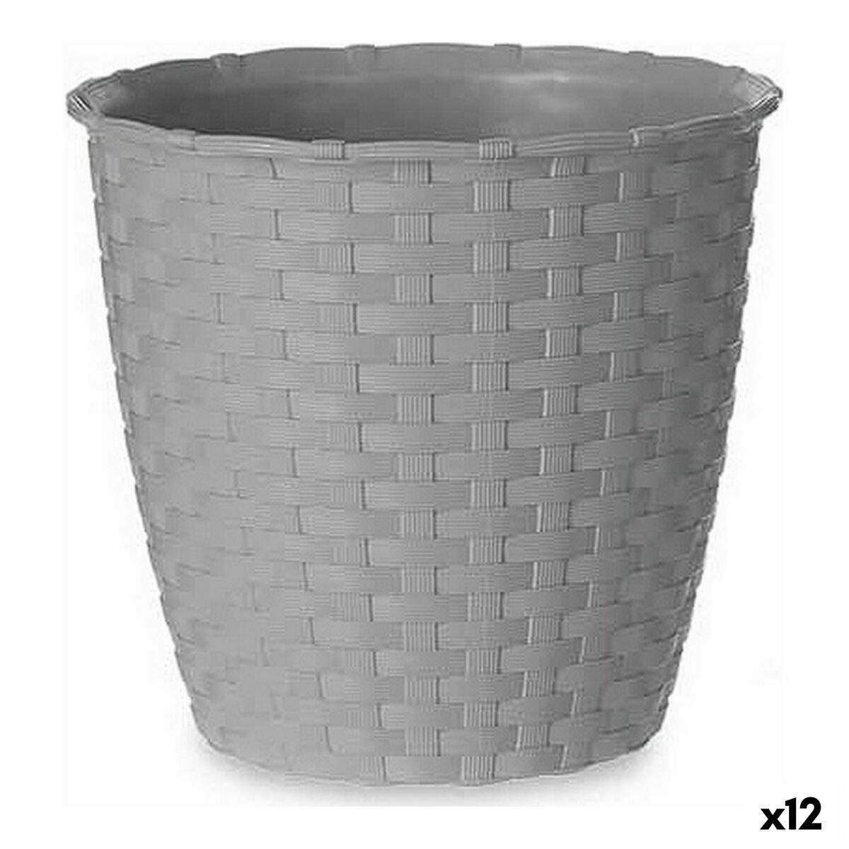 Urtepotte Stefanplast Grå Plastik 14 x 13 x 14 cm (12 enheder)