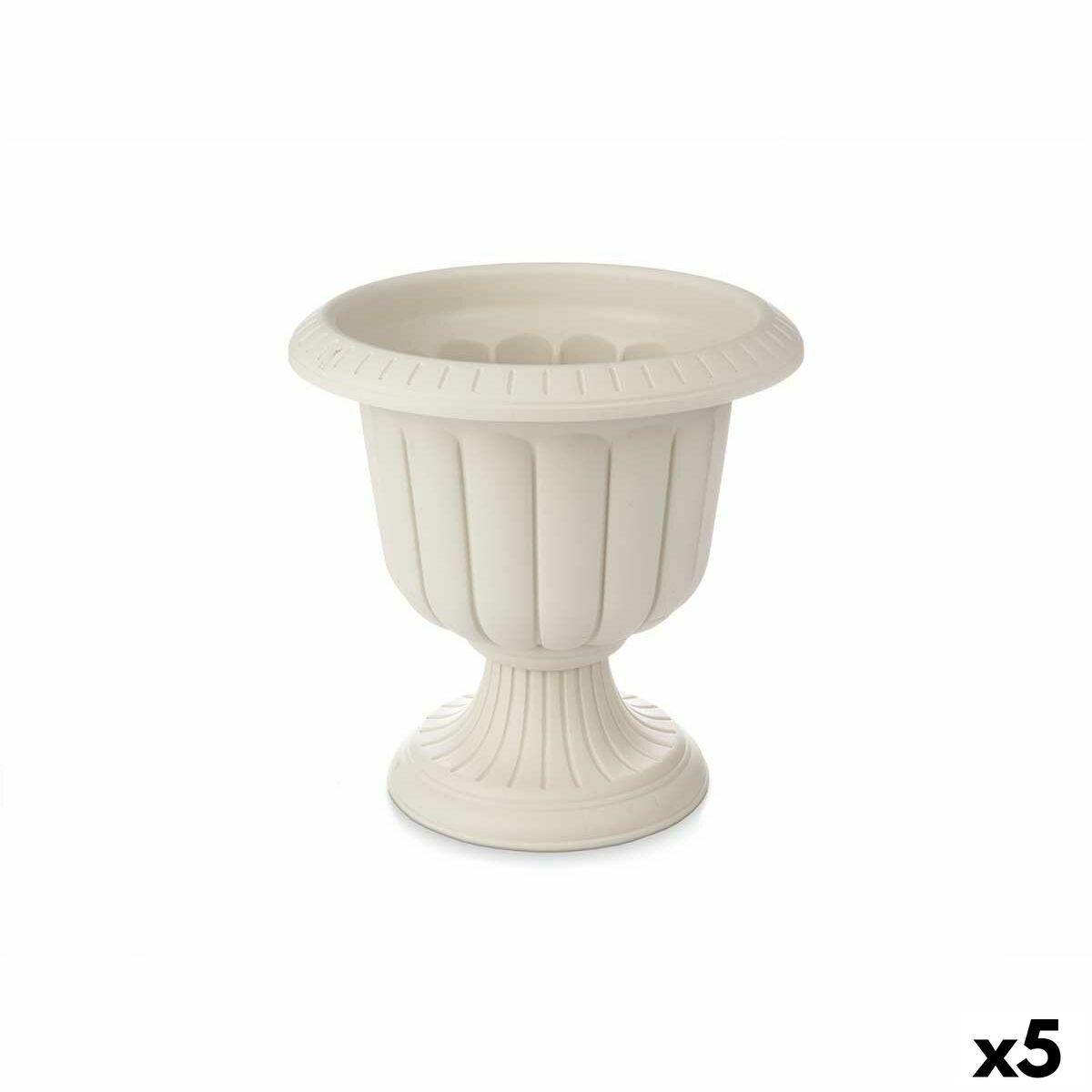 Urtepotte Vinglas Beige Plastik 47,8 x 47 x 47,8 cm (5 enheder)