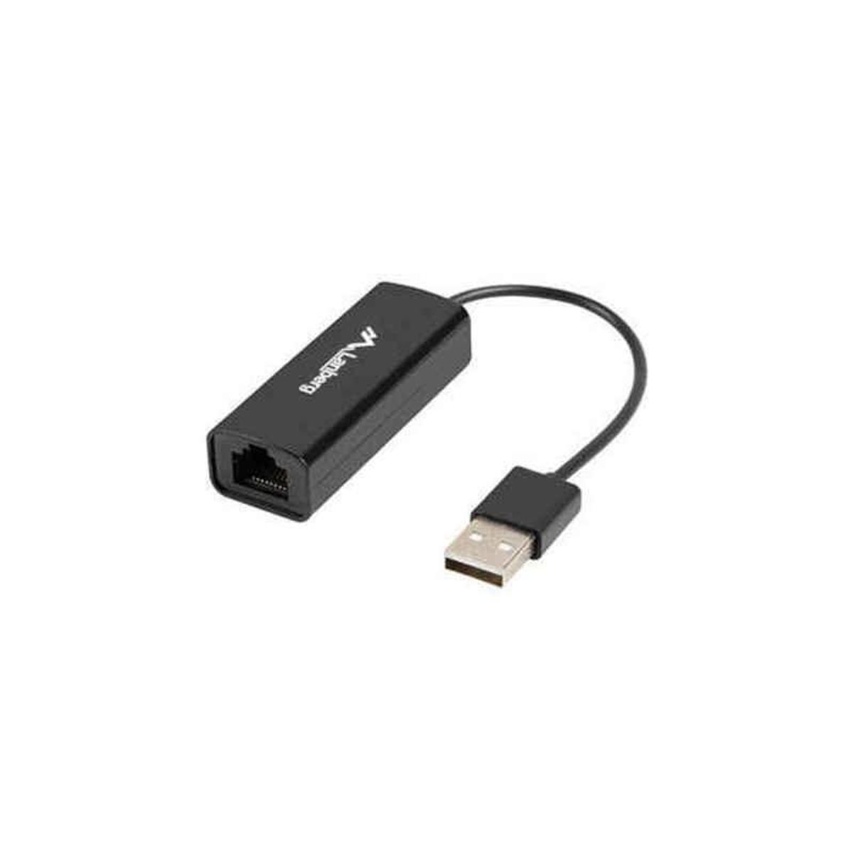 USB 2.0 til RJ45-netværksadapter Lanberg NC-0100-01 0,15 m