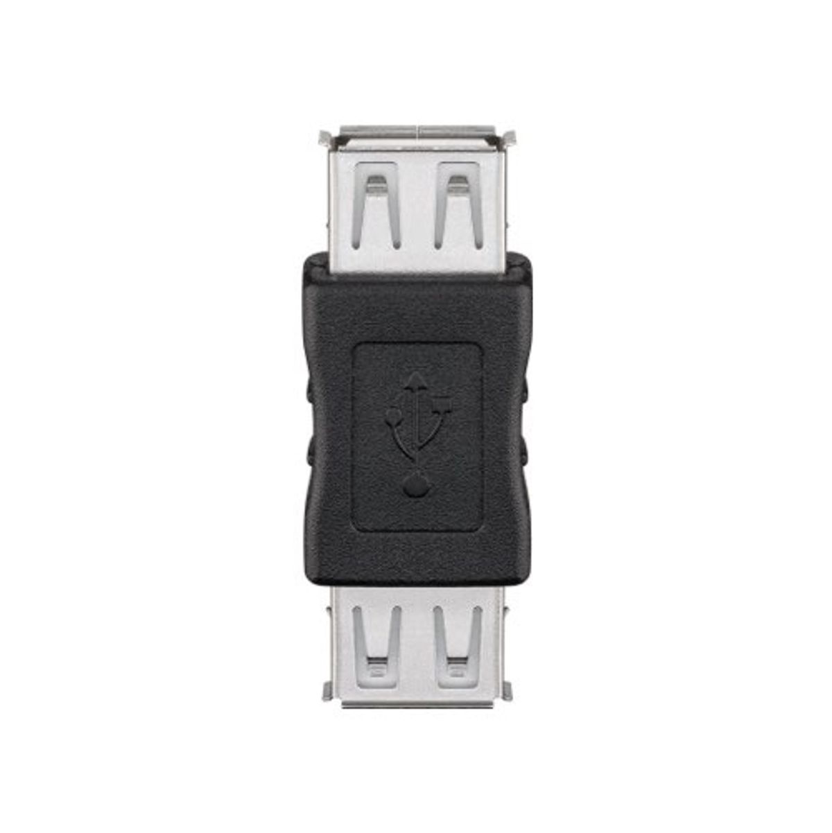 USB-A til USB-A adapter (hun/hun) (Sort) - 0,1 m - Goobay