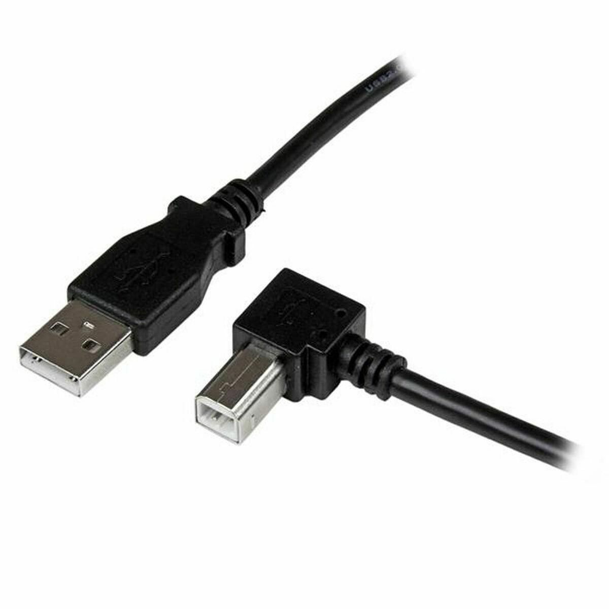 USB A til USB B-kabel Startech USBAB1MR Sort